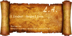 Linder Angelina névjegykártya